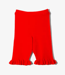 Frill Hem Knit Shortjohn - Boiled Knit