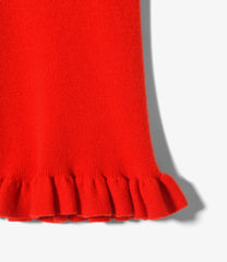 Frill Hem Knit Shortjohn - Boiled Knit