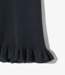 Frill Hem Knit Shortjohn - Boiled Knit