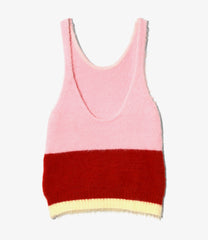 Scoop Neck Tank Top - Chenille Yarn