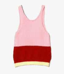 Scoop Neck Tank Top - Chenille Yarn