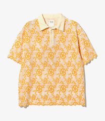 Polo Shirt - Flower Lace