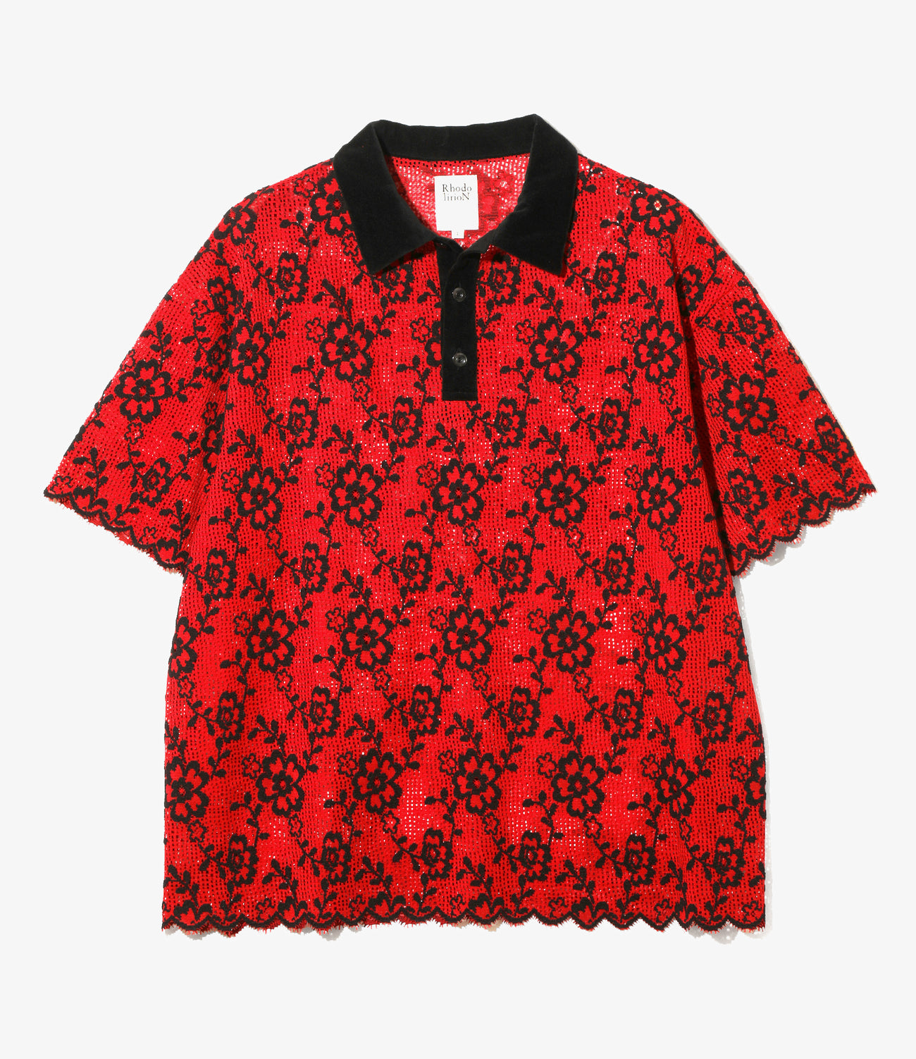 Polo Shirt - Flower Lace