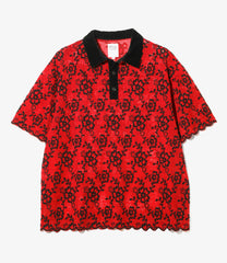 Polo Shirt - Flower Lace