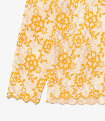 Crew Neck Tee - Flower Lace