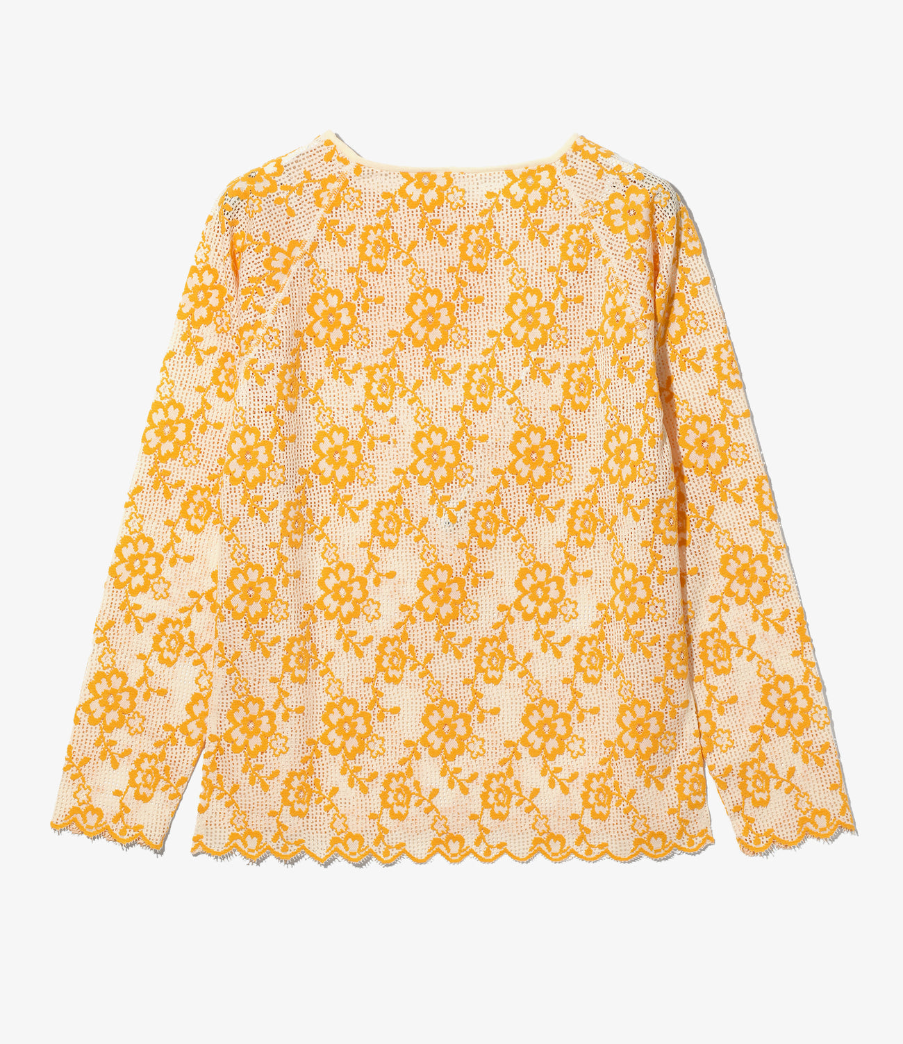 Crew Neck Tee - Flower Lace
