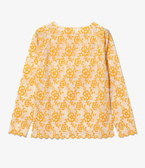 Crew Neck Tee - Flower Lace