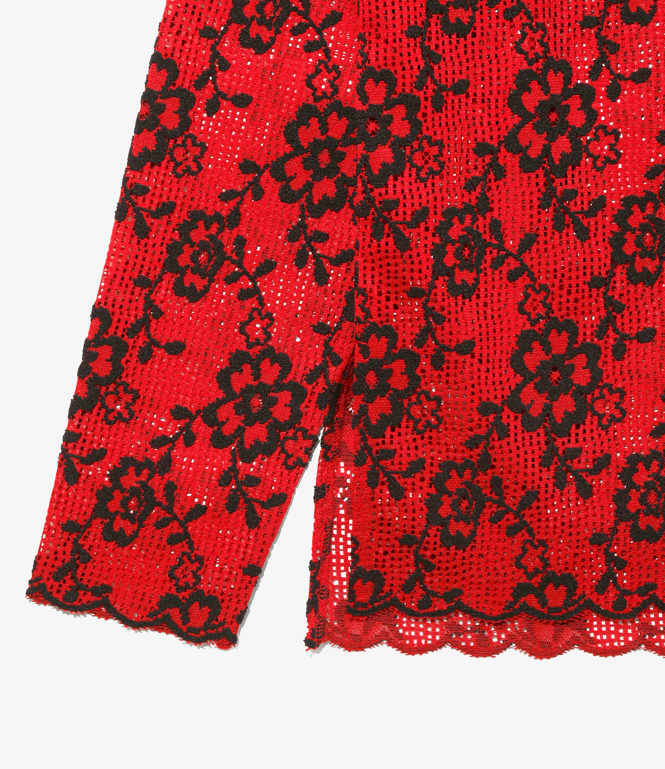 Crew Neck Tee - Flower Lace
