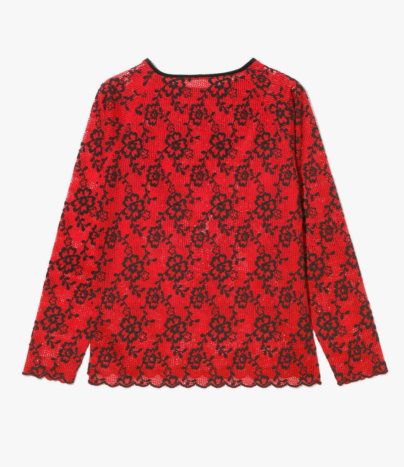 Crew Neck Tee - Flower Lace