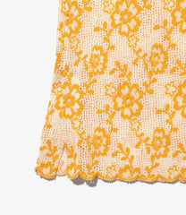 Slit Flare Pant - Flower Lace