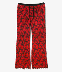 Slit Flare Pant - Flower Lace