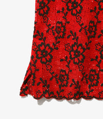Slit Flare Pant - Flower Lace