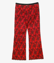 Slit Flare Pant - Flower Lace