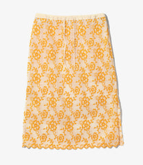Pencil Skirt - Flower Lace