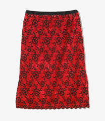 Pencil Skirt - Flower Lace