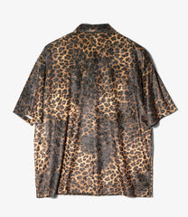 Polo Shirt - Leopard Print Velvet