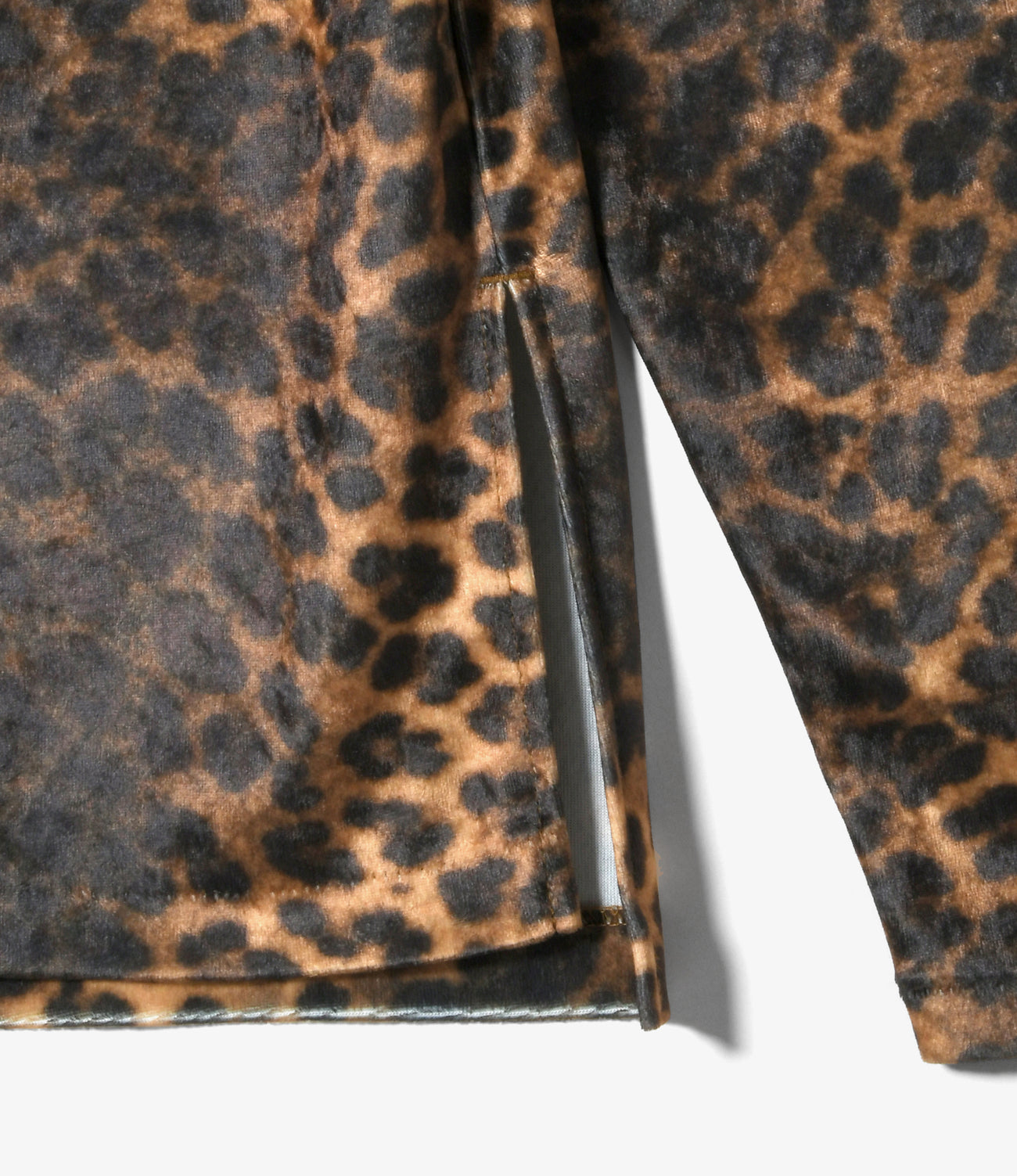 Crew Neck Tee - Leopard Print Velvet