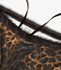 Slit Flare Pant - Leopard Print Velvet