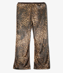 Slit Flare Pant - Leopard Print Velvet