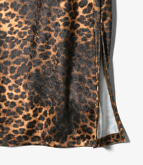 Pencil Skirt - Leopard Print Velvet