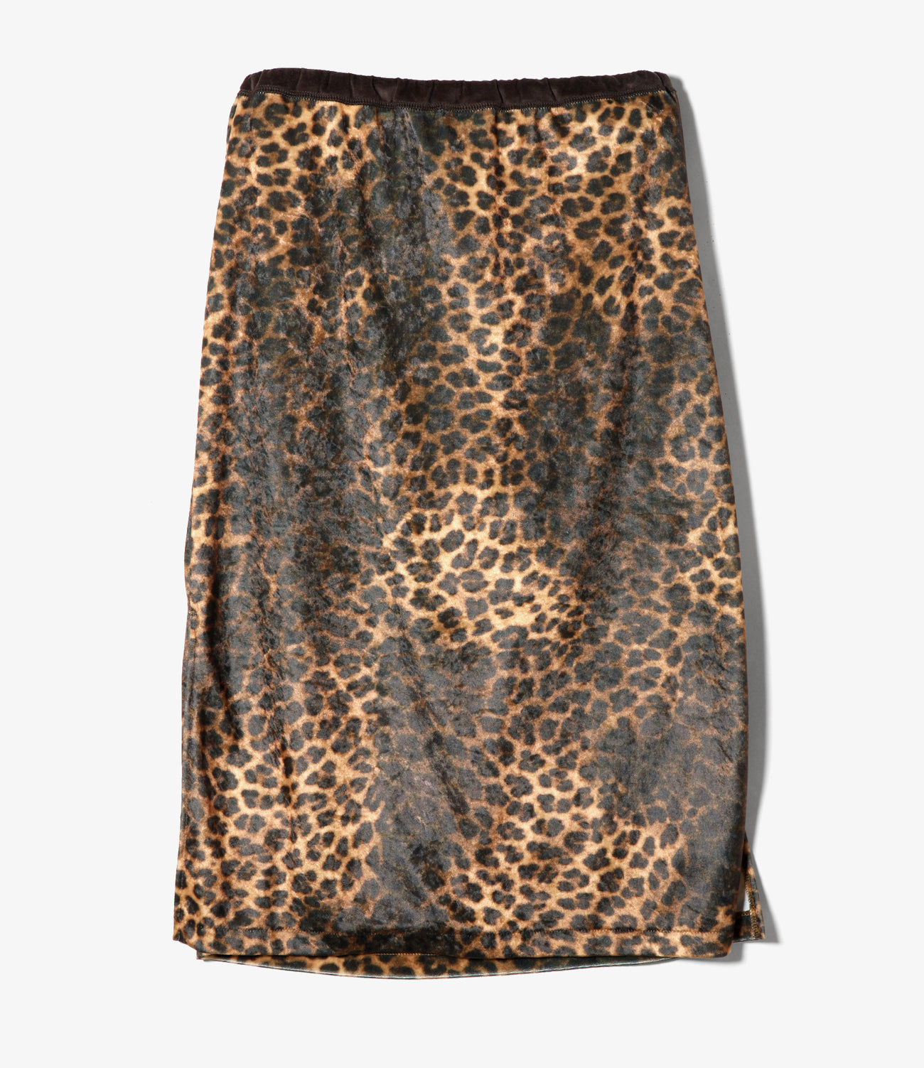 Pencil Skirt - Leopard Print Velvet