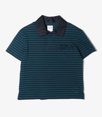 Frill Pocket Polo Shirt - Stripe