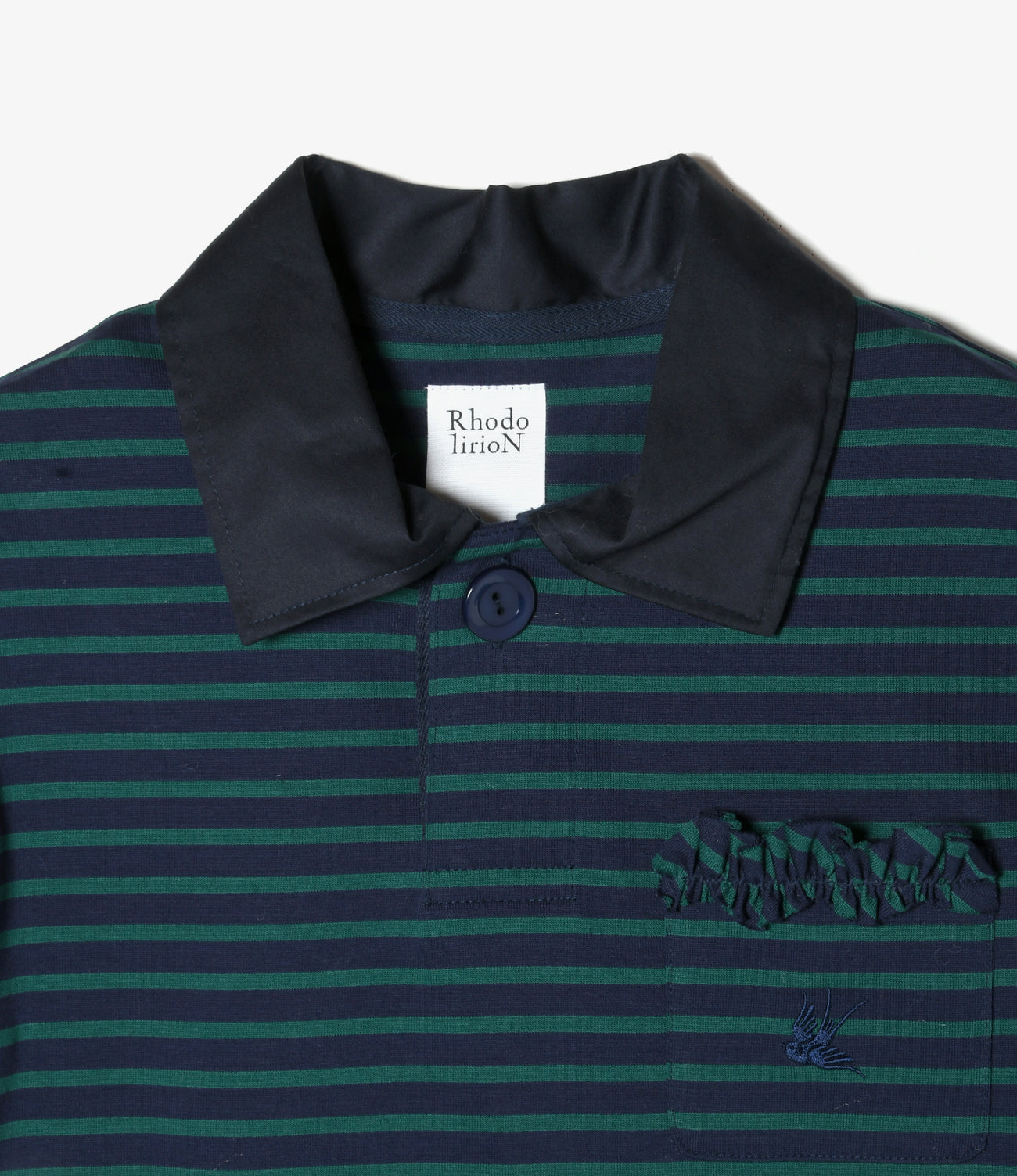 Frill Pocket Polo Shirt - Stripe