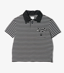 Frill Pocket Polo Shirt - Stripe