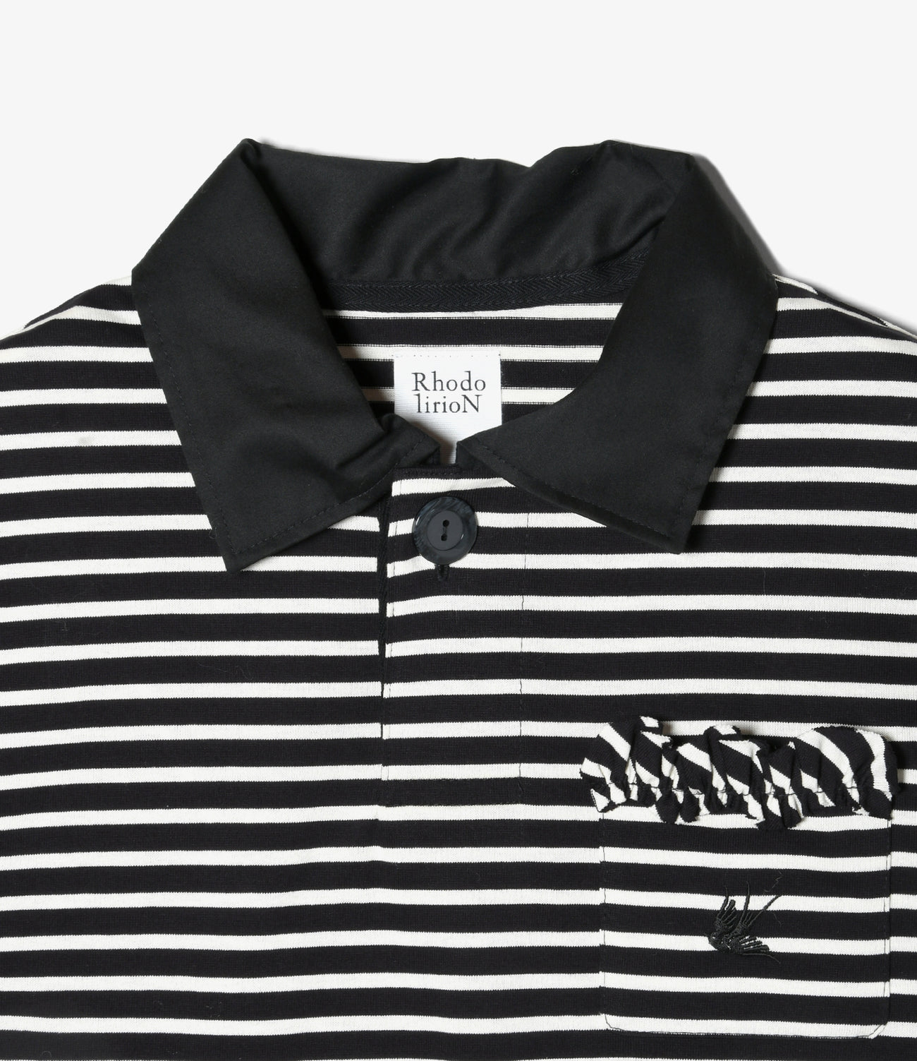 Frill Pocket Polo Shirt - Stripe
