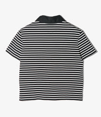 Frill Pocket Polo Shirt - Stripe