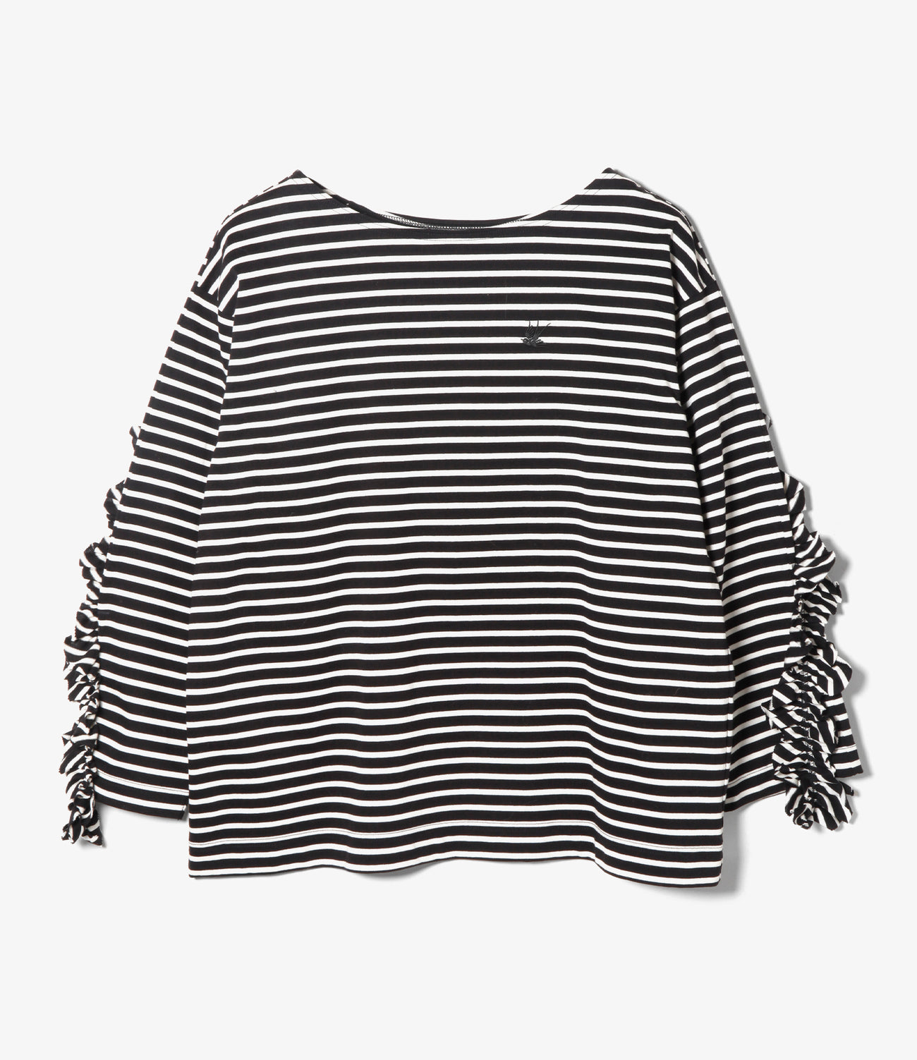 Frill Basque Shirt - Stripe