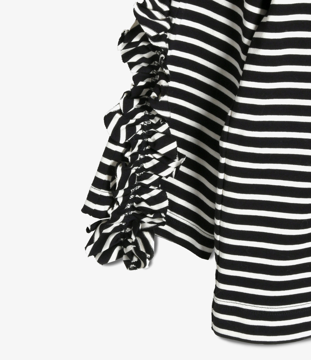 Frill Basque Shirt - Stripe
