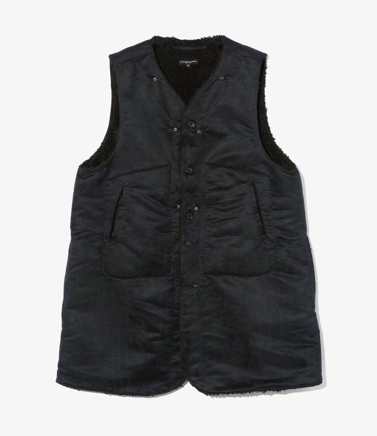 Liner Vest - Polyester Fake Suede / Polyester Shearling
