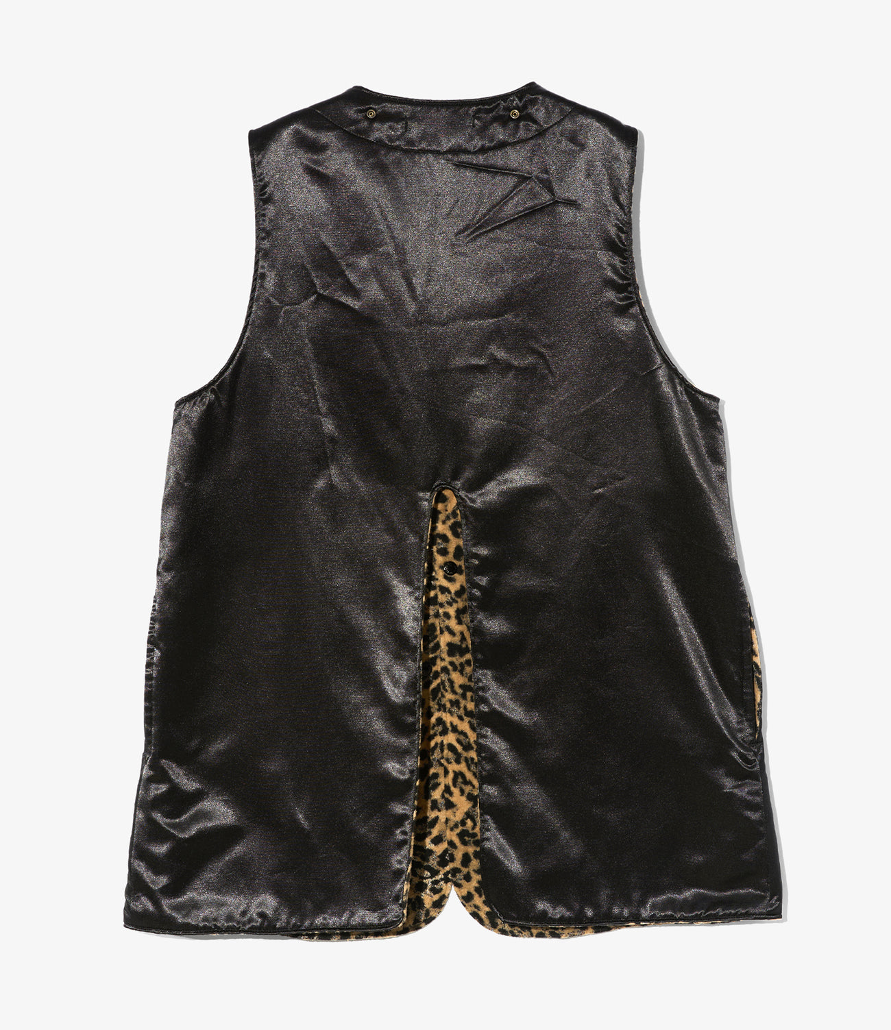 Liner Vest - PC Kasha / Wool Poly Leopard Jacquard