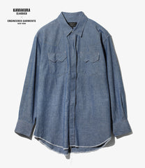 〈ENGINEERED GARMENTS〉x〈KAMAKURA CLASSICS〉EG Western Shirt - Chambray