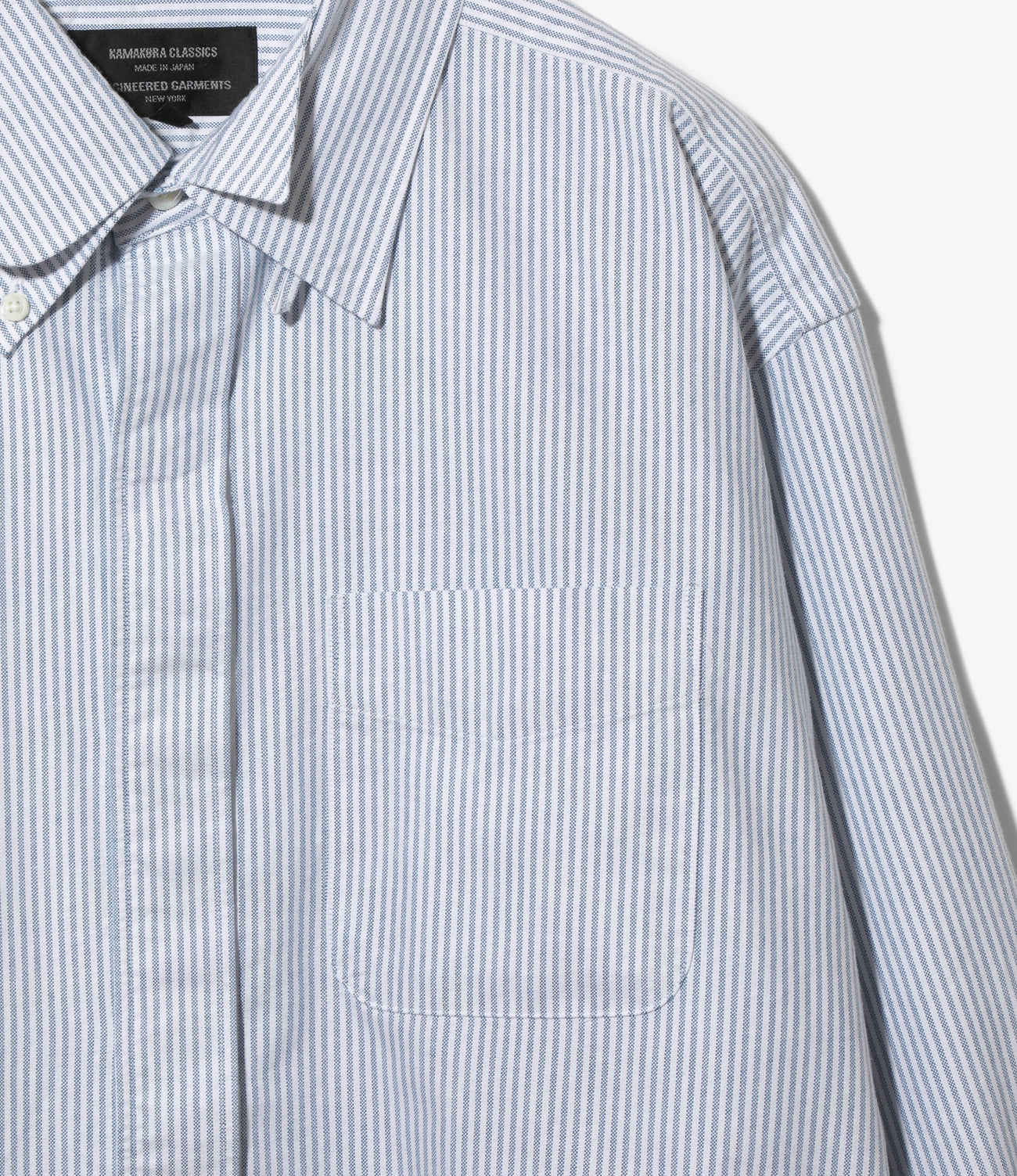 〈ENGINEERED GARMENTS〉x〈KAMAKURA CLASSICS〉EG Four Collar Shirt - Stripe