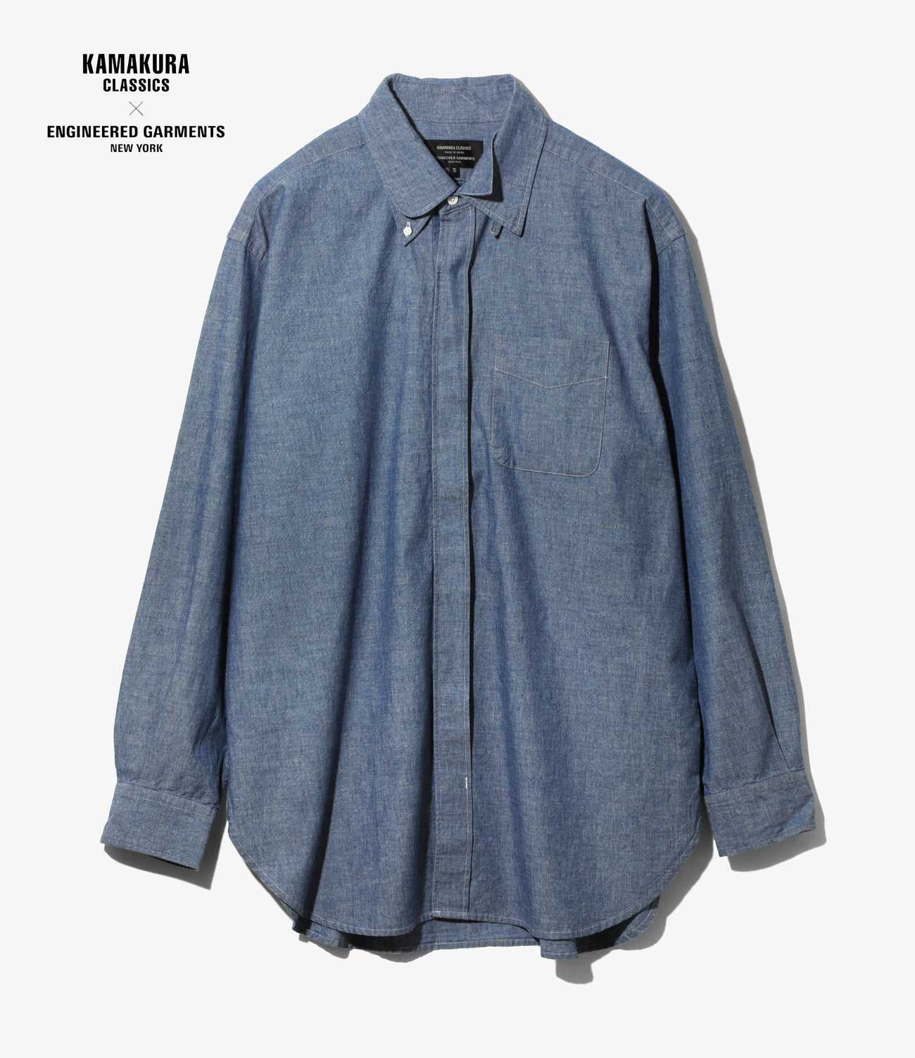 〈ENGINEERED GARMENTS〉x〈KAMAKURA CLASSICS〉EG Four Collar Shirt - Chambray
