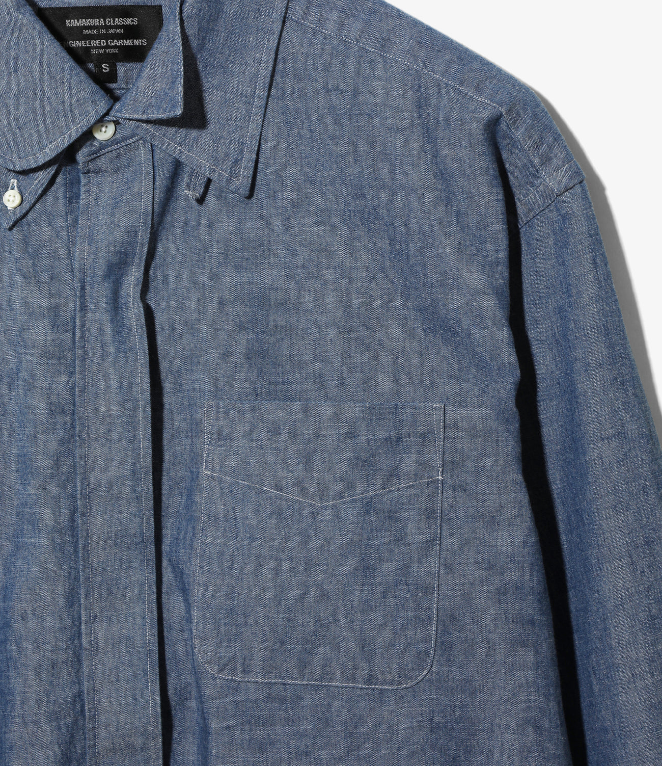 〈ENGINEERED GARMENTS〉x〈KAMAKURA CLASSICS〉EG Four Collar Shirt - Chambray