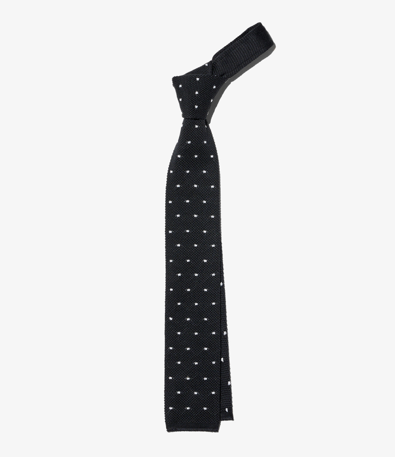 Knit Tie - Wool Polka Dot