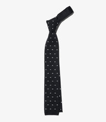 Knit Tie - Wool Polka Dot
