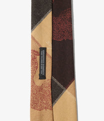 Neck Tie - Cotton Bird Block Jacquard