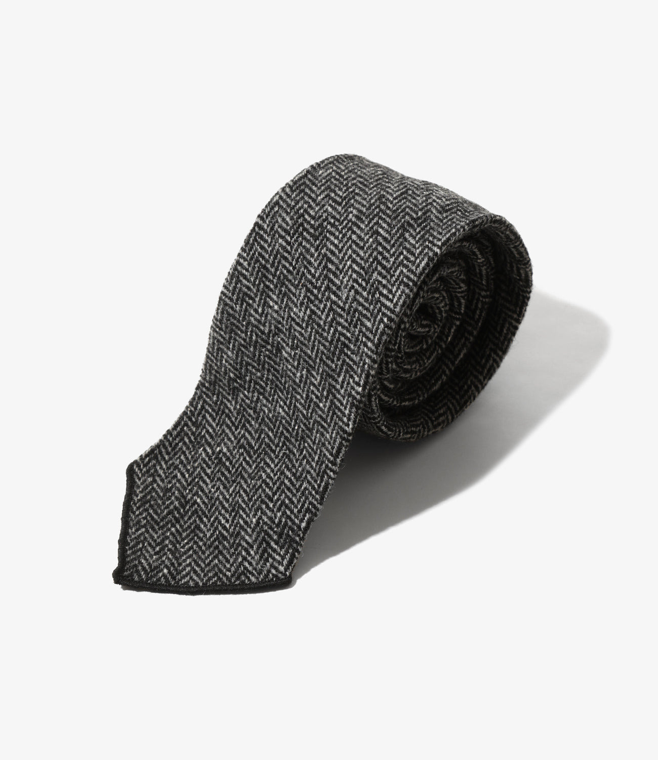 Neck Tie - Poly Wool Herringbone