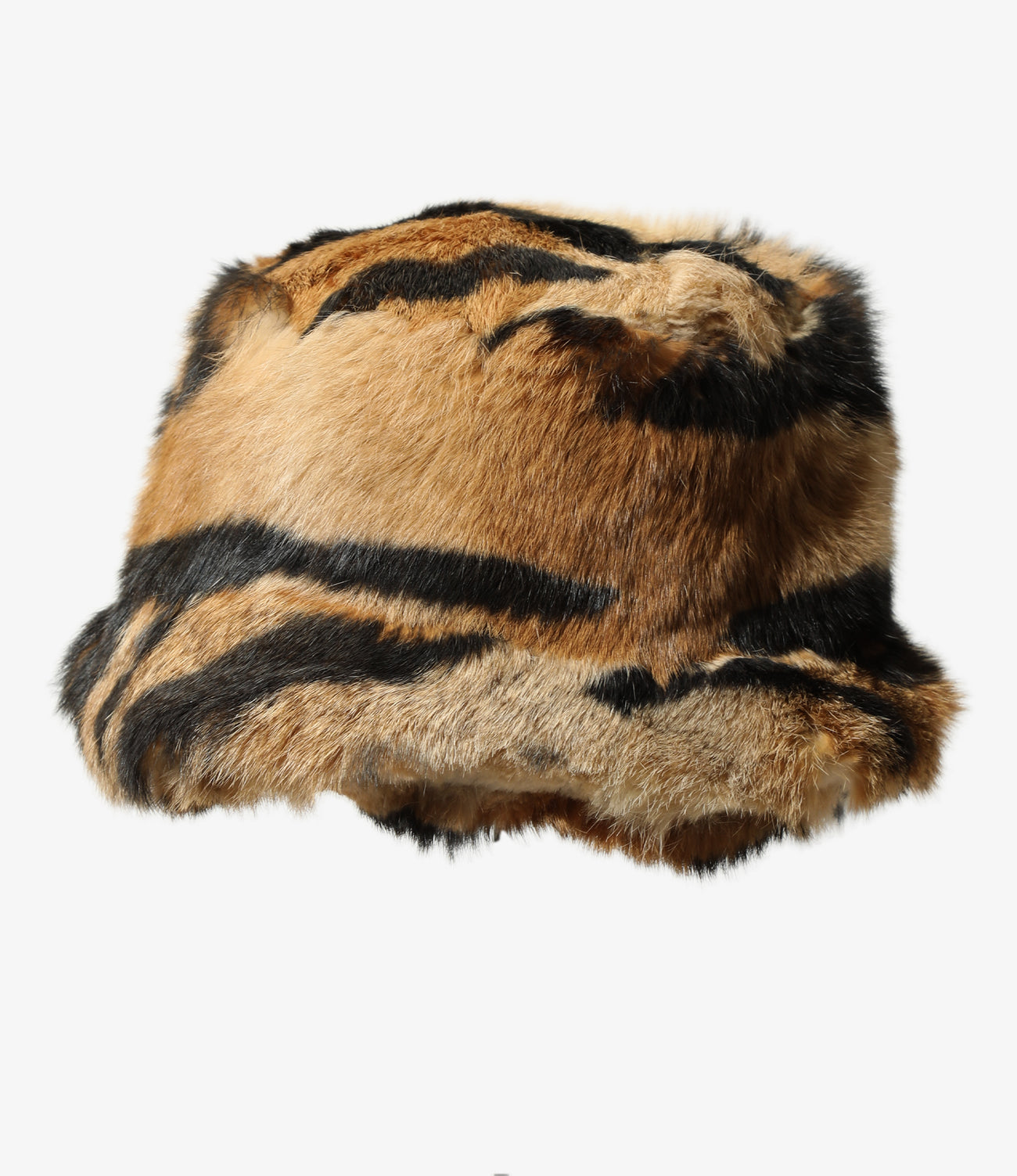 Rabbit Fur Bucket Hat - Animal Printed