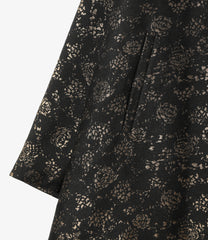 One Side Dolman Coat - Abstract Jacquard