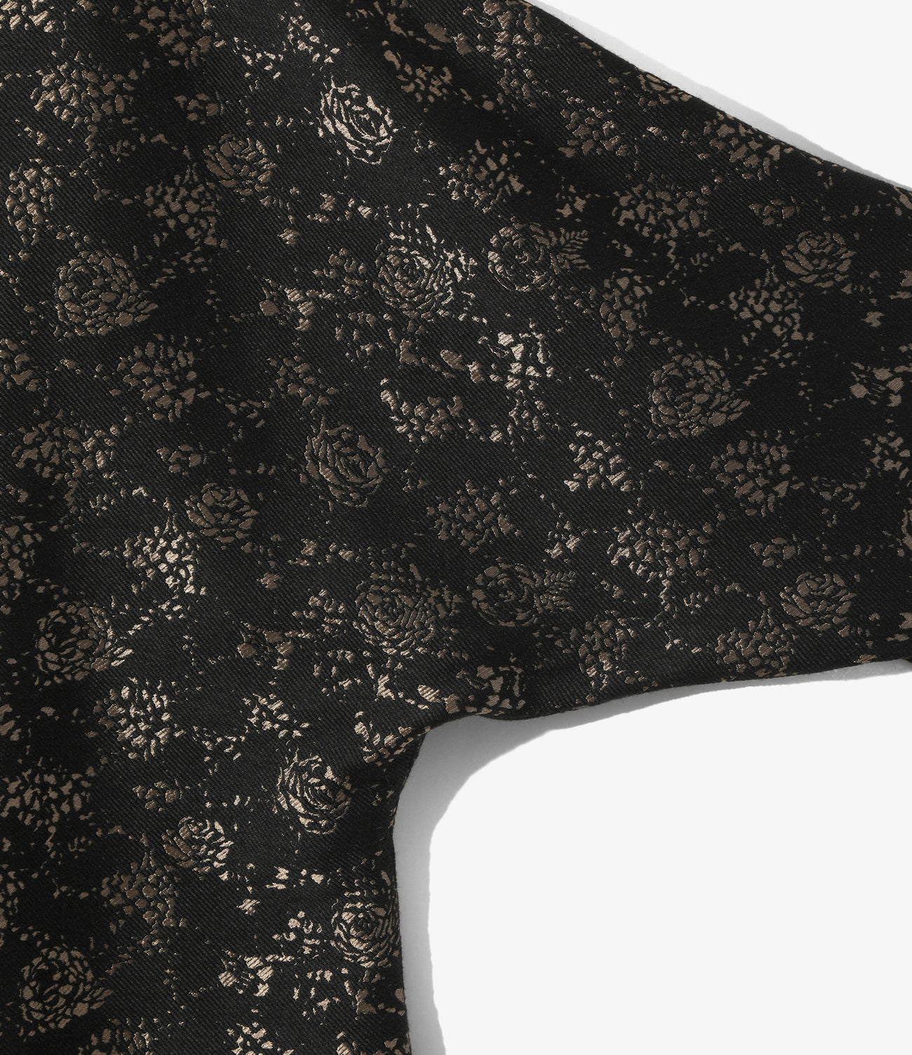 One Side Dolman Coat - Abstract Jacquard