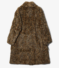 Rabbit Fur Coat - Animal Printed