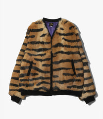 Rabbit Fur Cardigan - Animal Printed
