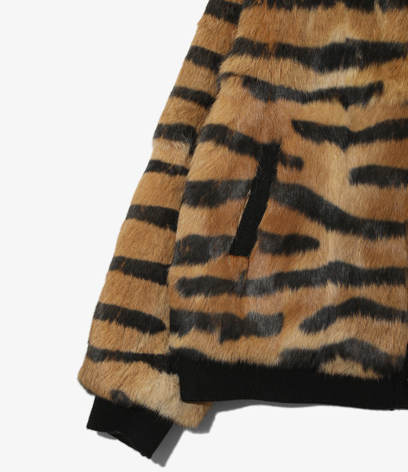 Rabbit Fur Cardigan - Animal Printed