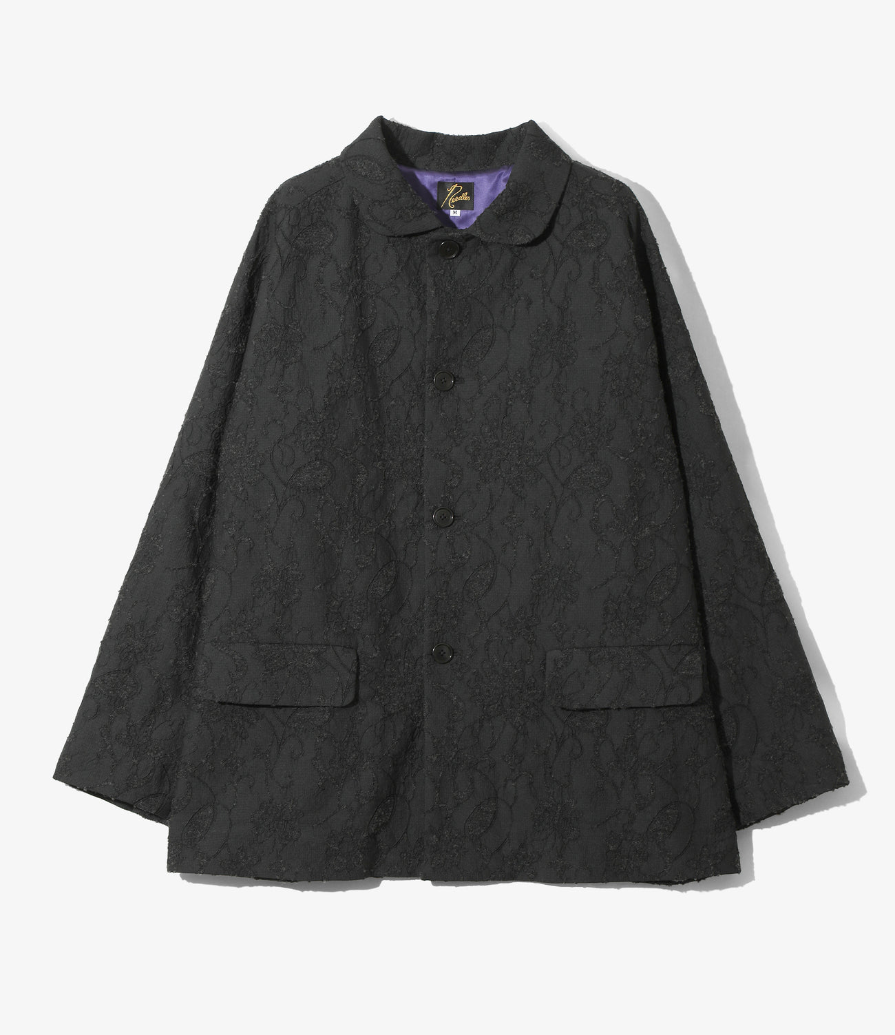 Round Collar Jacket - Papillon Jacquard