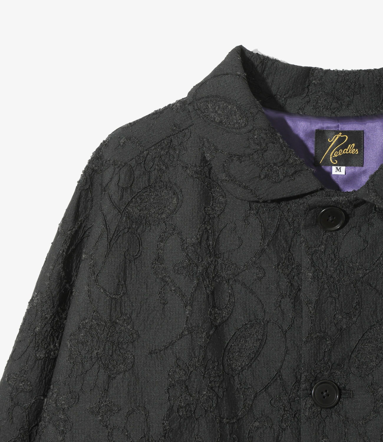 Round Collar Jacket - Papillon Jacquard